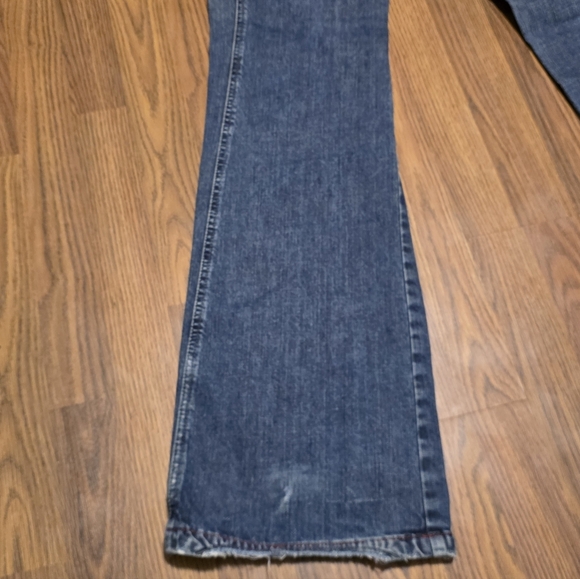 Diesel Womens Vintage Mid-Rise Pin Tuck Flare Jeans Size 30 Y2K Paneled Workwear - Picture 12 of 14